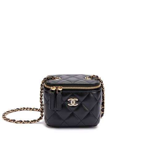 chanel vanity 2024|Classic small vanity with chain .